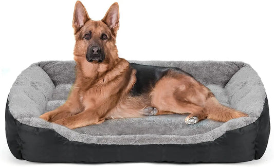 ATUBAN Dog Bed, Dog Beds for Large Medium Dogs, Rectangle Washable Dog Bed Comfortable and Breathable Large Dog Bed, Pet Bed